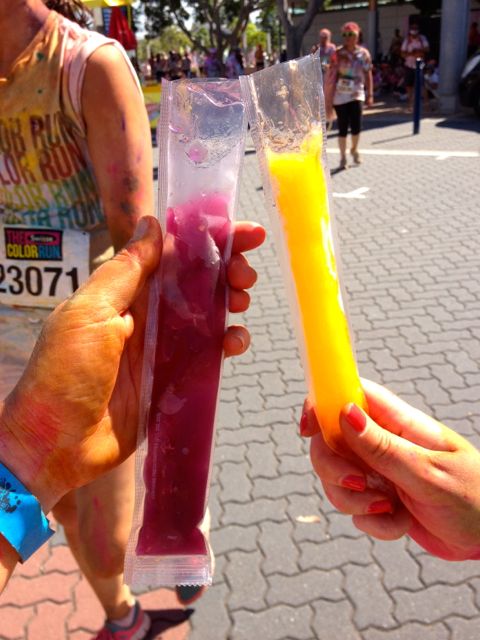 Cheers to ice blocks and slushies at the end of the run. 